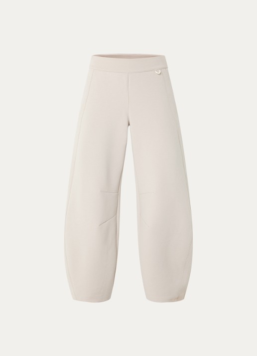 Nike 24.7 high waist wide fit joggingbroek met steekzakken - voorkant 4 beige