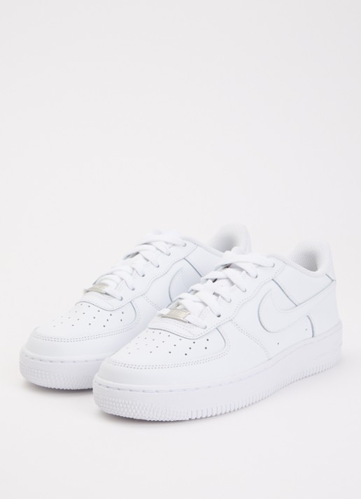 Nike Air Force 1 sneaker van leer - voorkant 2 wit