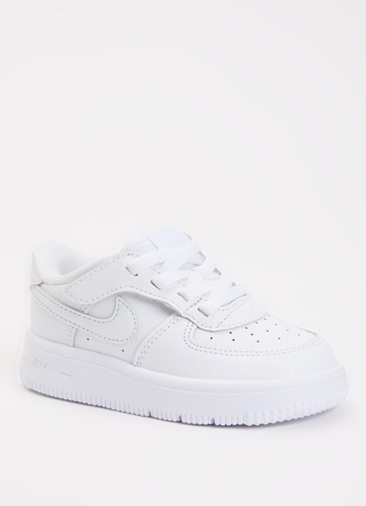Nike Air Force 1 sneaker van leer - voorkant 5 wit