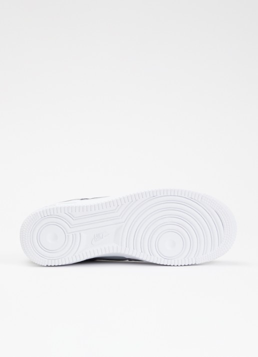 Nike Air Force 1 sneaker van suède met leren details - detail 4 grijs