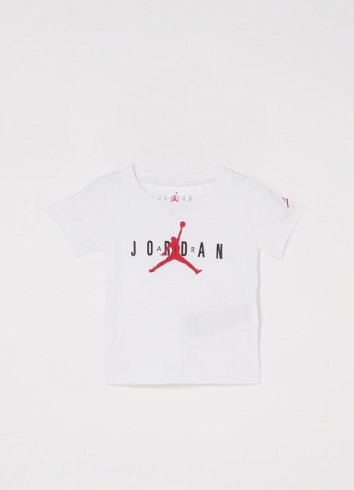 Nike Air Jordan T-shirt met logoprint - voorkant wit