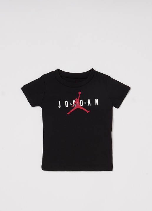 Nike Air Jordan T-shirt met logoprint - voorkant zwart