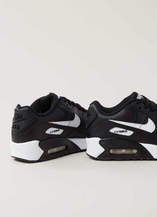 Nike Air Max 90 sneaker met leren details - detail 2 zwart