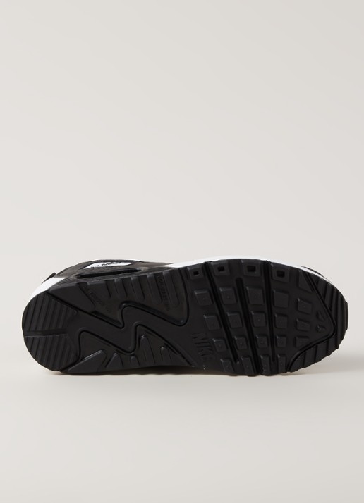 Nike Air Max 90 sneaker met leren details - detail 4 zwart