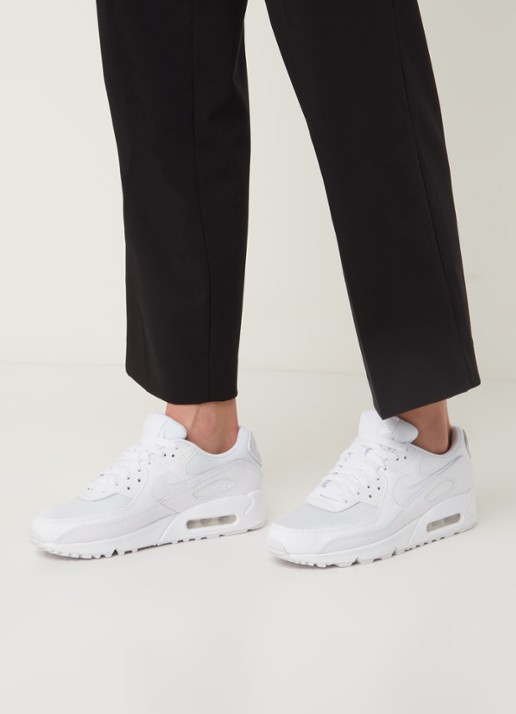Nike Air Max 90 Twist sneaker met leren details - voorkant 2 wit