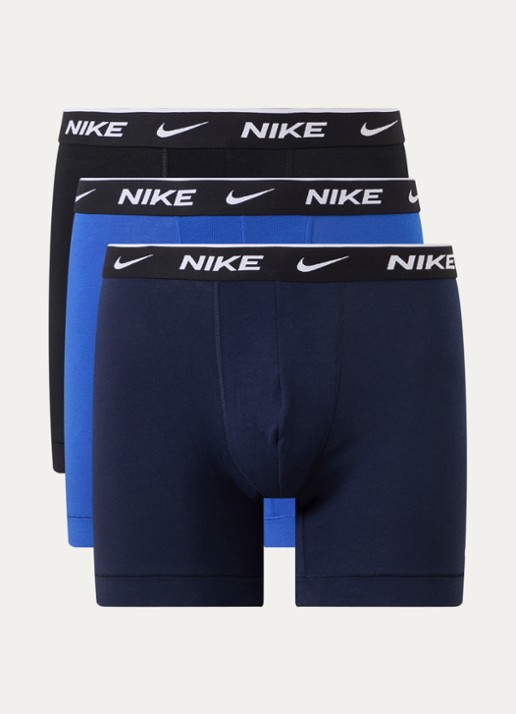 Nike Boxershorts met logoprint in 3-pack - voorkant 2 multicolor