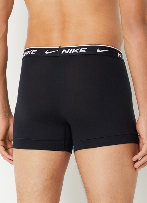 Nike Boxershorts met logoprint in 3-pack - achterkant 4 zwart