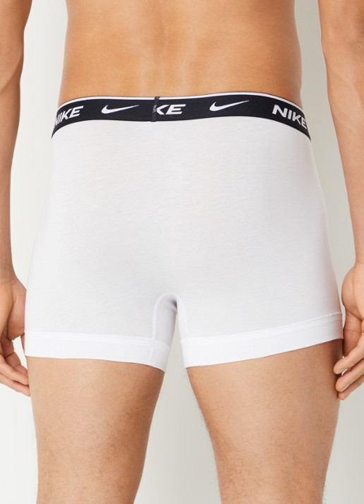 Nike Boxershorts met logoprint in 3-pack - achterkant wit