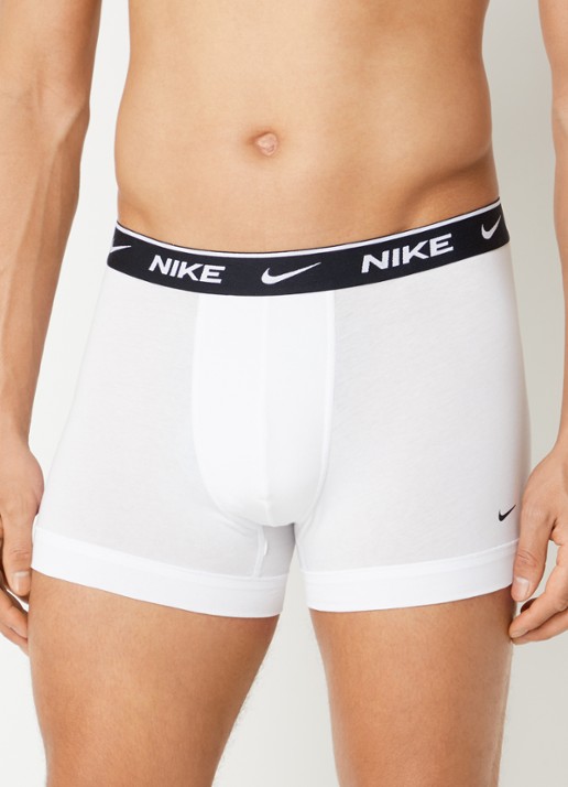 Nike Boxershorts met logoprint in 3-pack - voorkant 3 wit