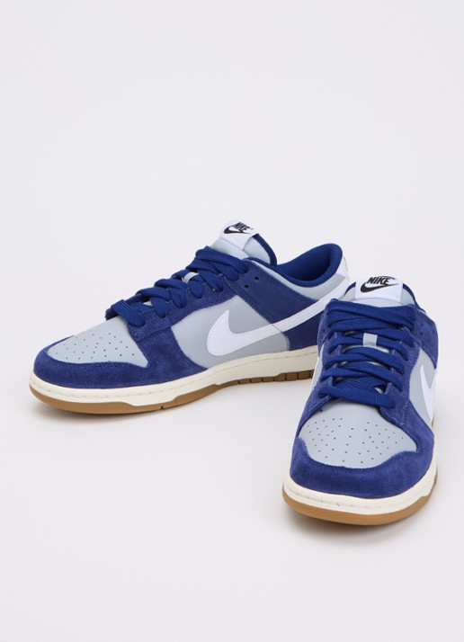 Nike Dunk Low sneaker met suède details - detail 3 royalblauw