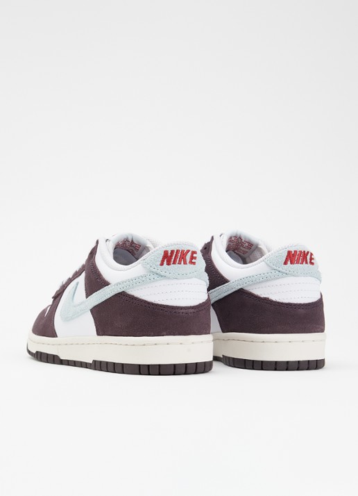 Nike Dunk low sneaker van leer met suède details - achterkant 5 bruin