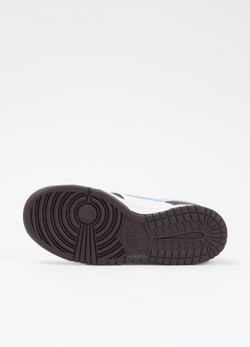 Nike Dunk low sneaker van leer met suède details - detail 3 bruin