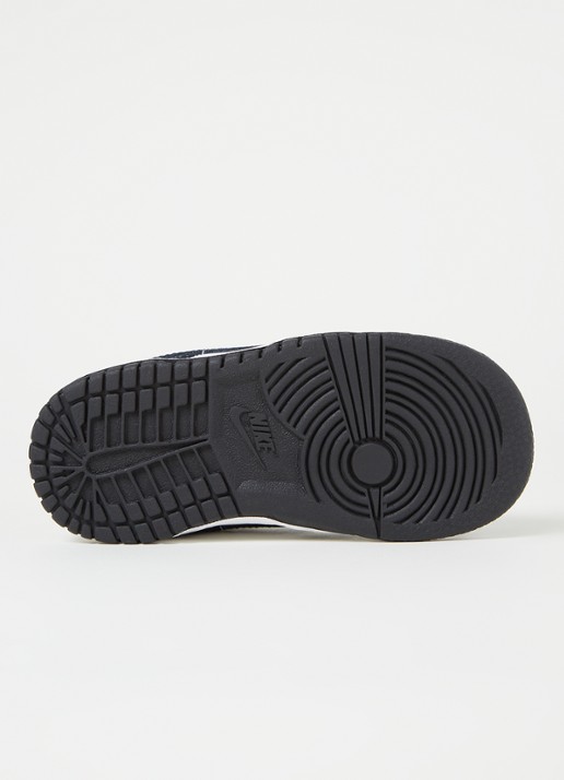 Nike Dunk Low sneaker van leer - detail 4 zwart