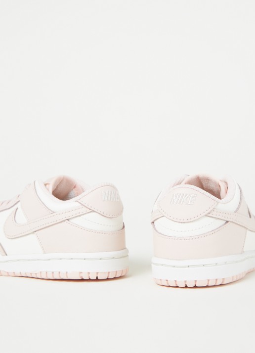 Nike Dunk Low sneaker van leer - detail 3 lichtroze