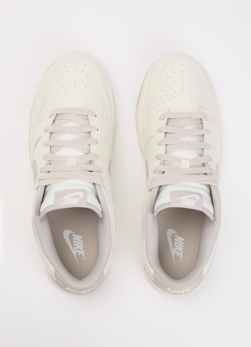 Nike Dunk Low sneaker van leer - detail 4 gebroken wit