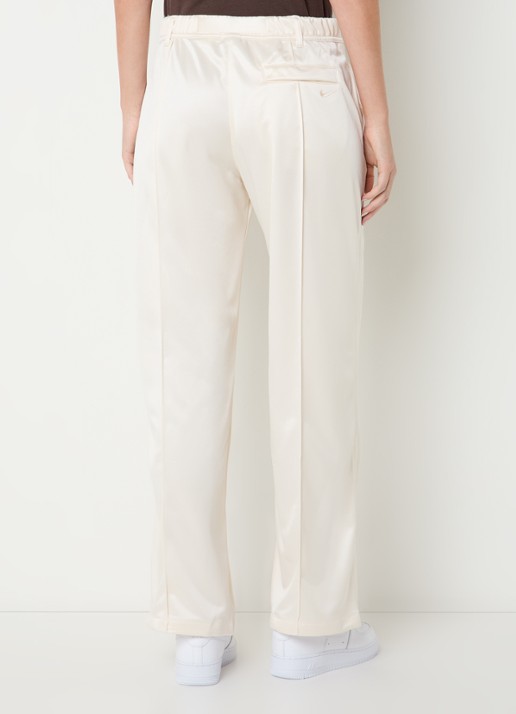 Nike High waist straight fit joggingsbroek van satijn - achterkant 4 ivoor