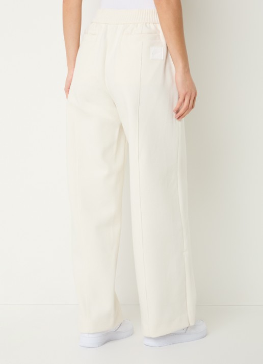 Nike High waist straight fit trackpants met steekzakken en logo - achterkant 4 creme