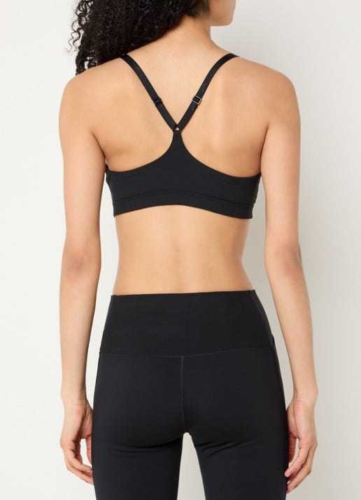 Nike Indy sport bh met light support en dri-FIT - achterkant 3 zwart