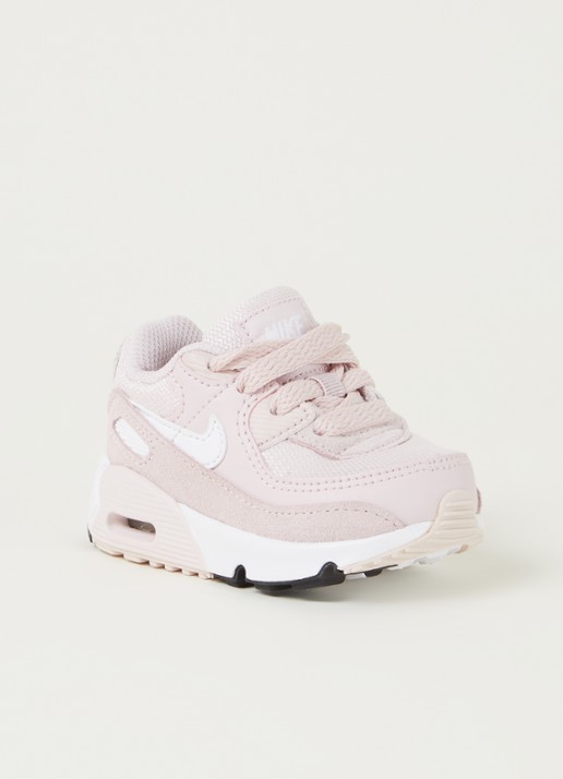 Nike Nike Air Max 90 babyschoentje met mesh details - voorkant lichtroze