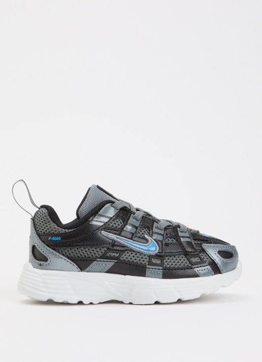 Nike P-6000 sneaker met mesh details - voorkant 3 antraciet