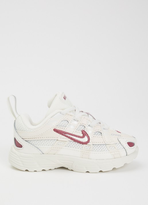 Nike P-6000 sneaker met mesh details - voorkant 3 creme