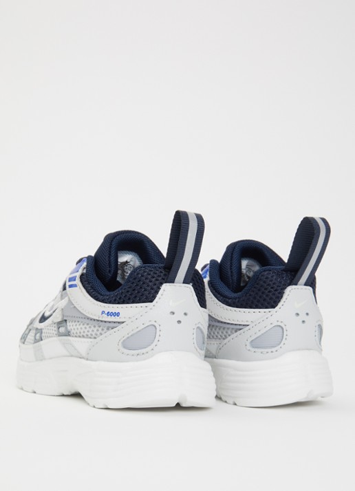 Nike P-6000 sneaker met mesh details - achterkant 4 donkerblauw