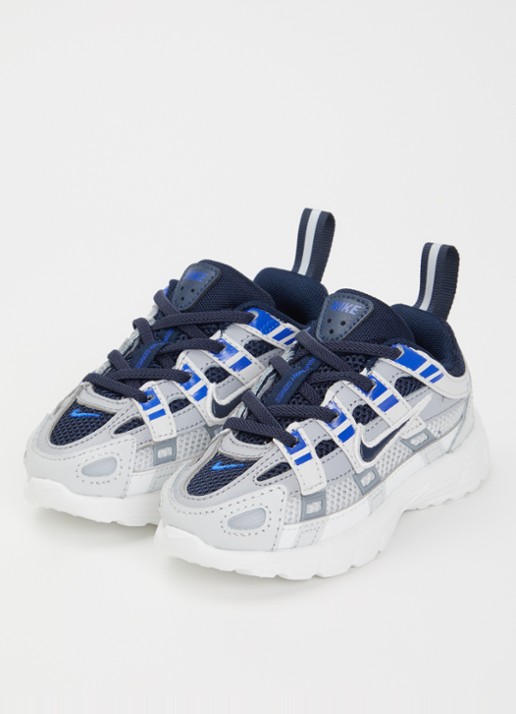 Nike P-6000 sneaker met mesh details - voorkant 2 donkerblauw