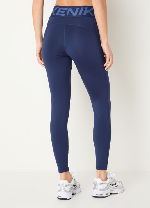 Nike Sculpt high waist skinny fit trainingslegging - achterkant donkerblauw