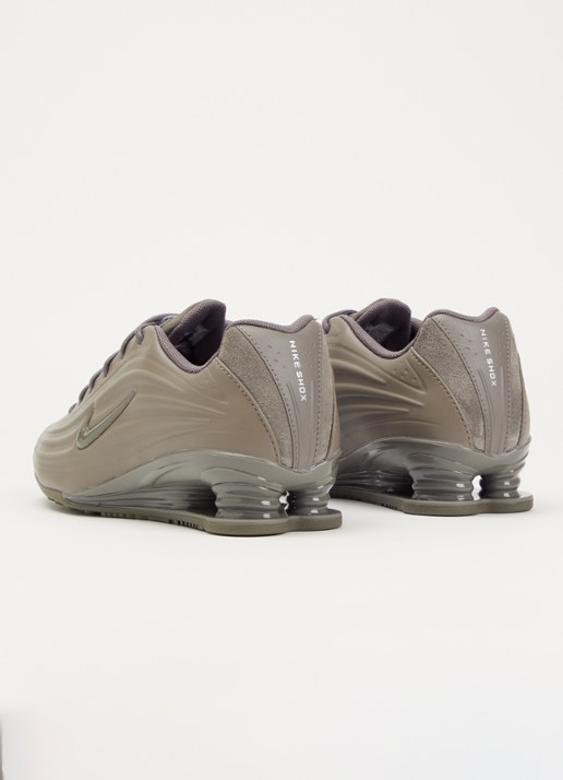Nike Shox Z S sneaker van leer - achterkant legergroen
