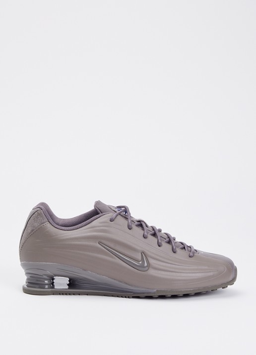Nike Shox Z S sneaker van leer - voorkant 2 legergroen