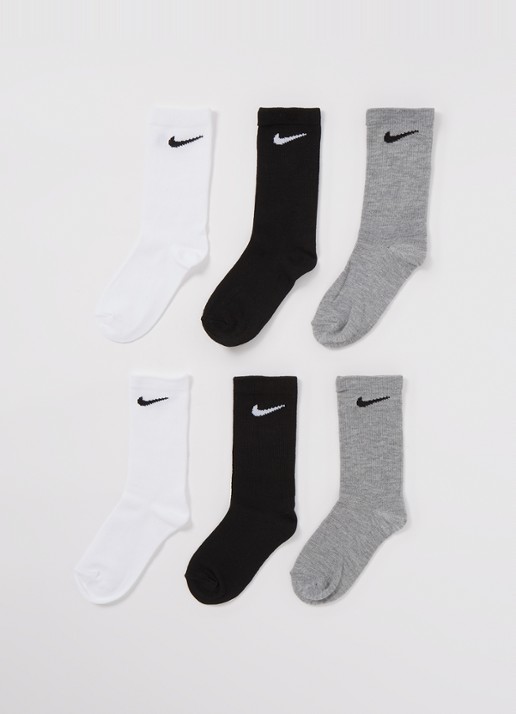 Nike Sokken met logo in 6-pack