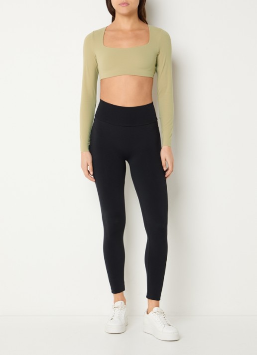 Nike Sport bh met medium support - voorkant 4 khaki