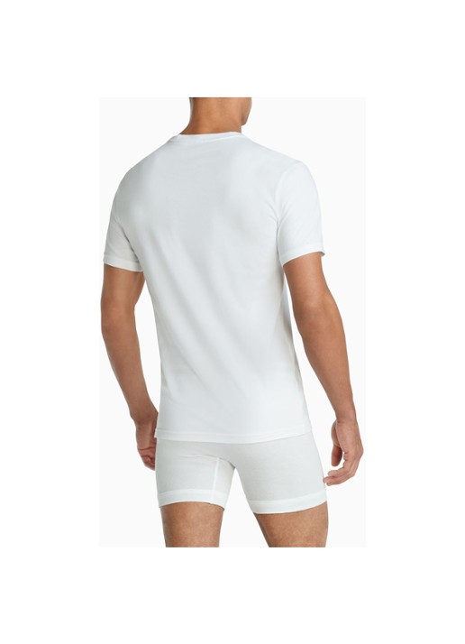 Nike T-shirt van katoenblend in 2-pack - achterkant 4 wit