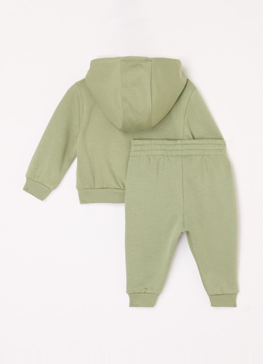 Nike Trainingspak met logoborduring 2-delig - voorkant 2 lichtgroen
