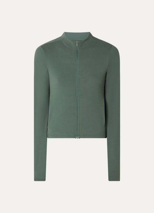 Nike Zenvy sweatvest met steekzakken - voorkant 2 groen