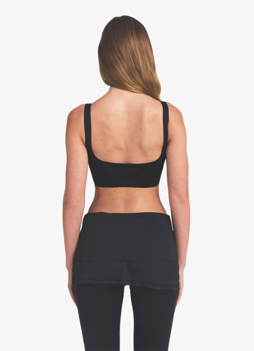 NikeSKIMS Matte sport bh met medium support - achterkant 5 zwart