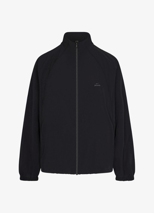 NikeSKIMS Oversized trackvest met logo en ritszakken - voorkant 5 zwart