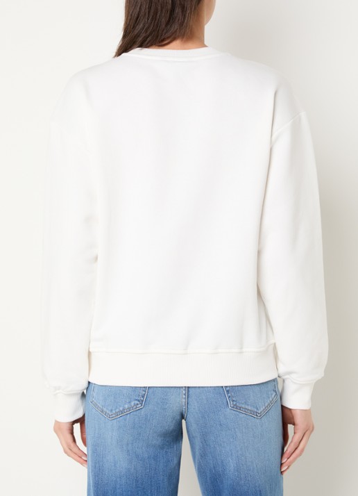 NIKKIE 1985 Sweater met logo - achterkant 4 wit