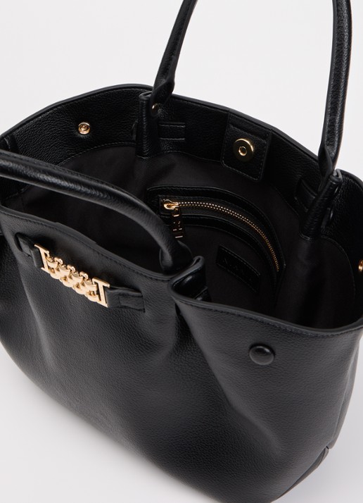 NIKKIE Ailis Chunky handtas met applicatie - detail 2 zwart