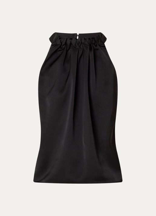 NIKKIE Aivy mouwloze top  met stretch - voorkant zwart