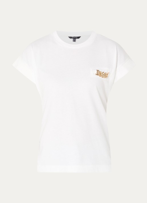 NIKKIE Aleena T-shirt met ronde hals - voorkant 2 wit