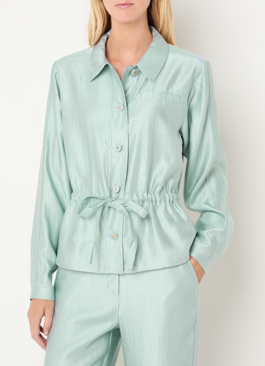 NIKKIE Alira blouse met metallic finish