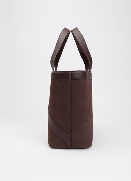 NIKKIE Alvin shopper met logo - detail 4 chocoladebruin