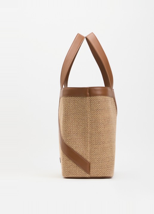 NIKKIE Alvino shopper met logo - detail 3 naturel