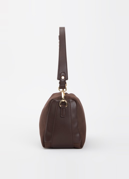 NIKKIE Amandelien small schoudertas met afneembare schouderriem  - detail 2 chocoladebruin