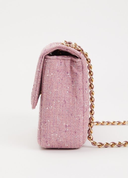 NIKKIE Ann Shiny crossbodytas met strass - detail 4 roze