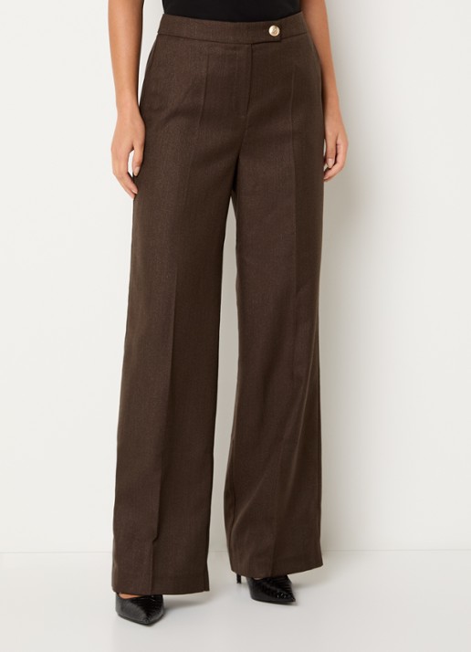 NIKKIE Anou high waist straight fit pantalon met steekzakken