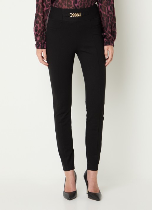 NIKKIE Ayden high waist skinny fit broek - detail 3 zwart