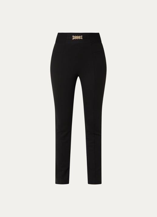 NIKKIE Ayden high waist skinny fit broek - voorkant zwart