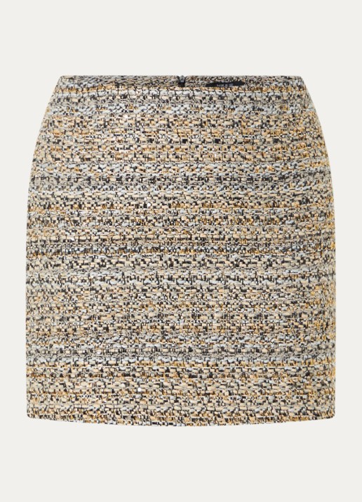 NIKKIE Azaria mini rok met strass - voorkant 3 goud